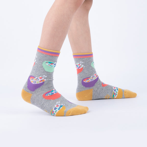 Sock It To Me Cereal-ously The Best Youth Crew Socks 3-Pack