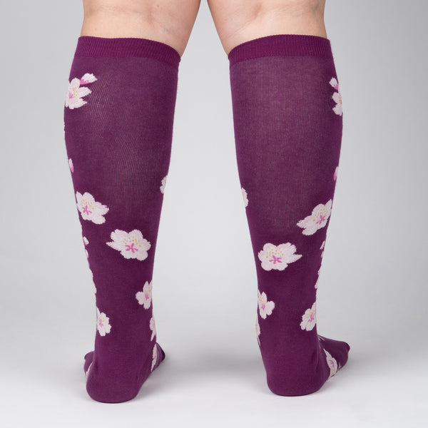 Sock It To Me Cherry Blossoms Stretch-It Knee High Socks