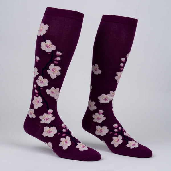 Sock It To Me Cherry Blossoms Stretch-It Knee High Socks