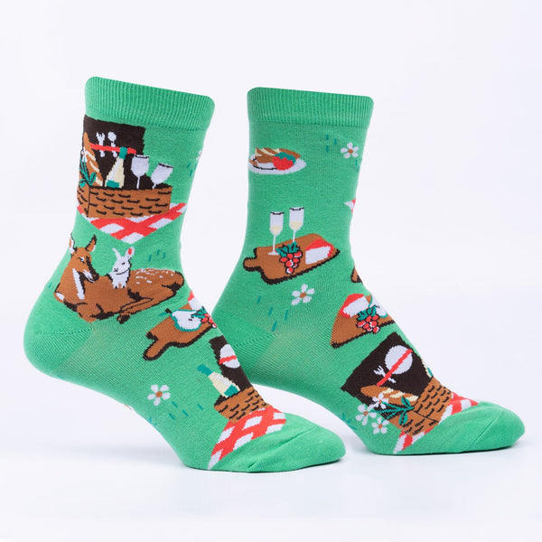 Sock It To Me Everyday Is A Picnic With You Crew Socks