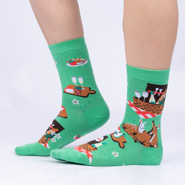 sock it to me Everyday Is a Picnic With You Crew Socks