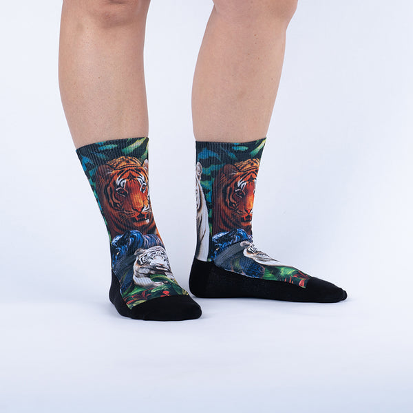 Sock It To Me Eye Of The Tiger Performance Crew Socks