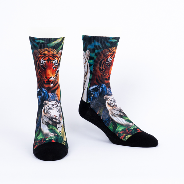 Sock It To Me Eye Of The Tiger Performance Crew Socks