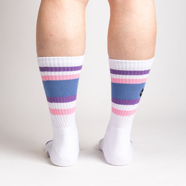 Sock It To Me Feline Fine As Hell Ribbed Crew Socks