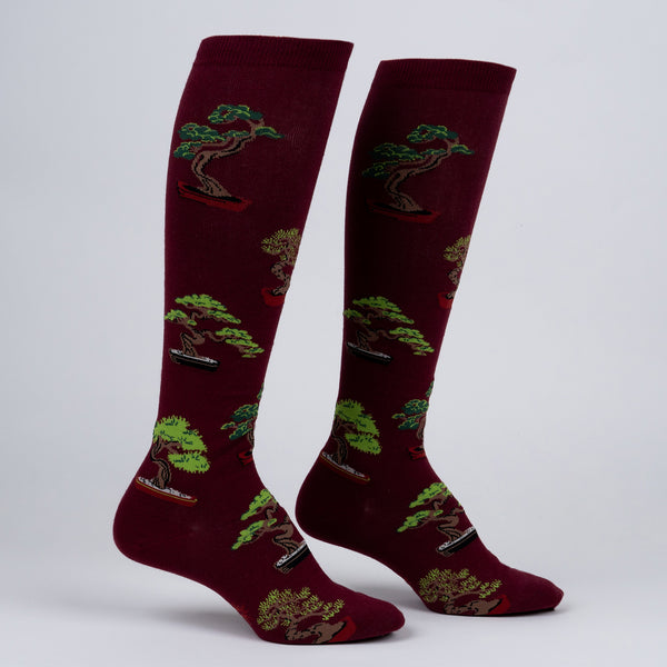 Sock It To Me Good Things Come In Trees Knee High Socks