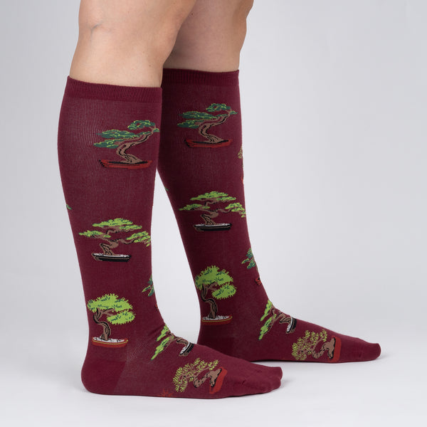 sock it to me Good Things Come in Trees Knee High Socks