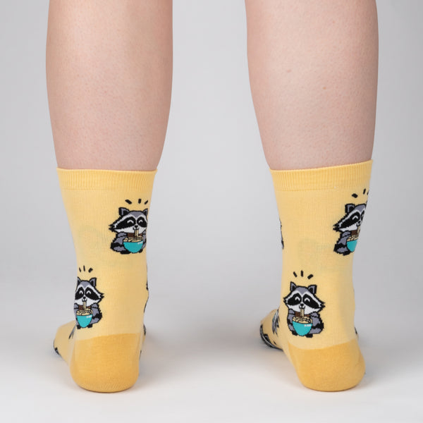 Sock It To Me I Just Love Raccoons And Ramen OK? Crew Socks