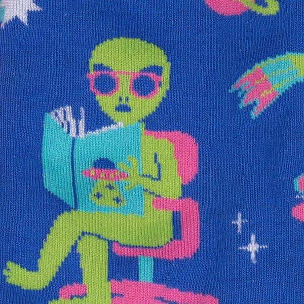 Sock It To Me InterGalactic Reading List Crew Socks