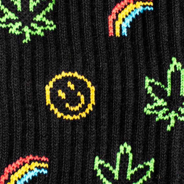 Sock It To Me It's 4:20 Somewhere Ribbed Crew Socks