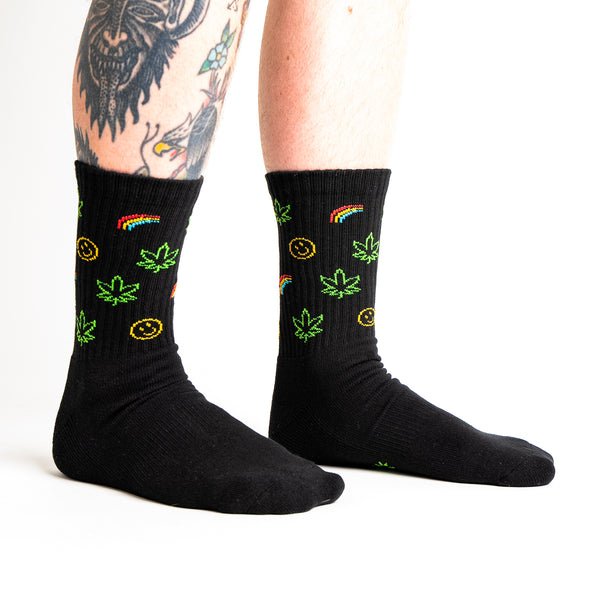 sock it to me It's 4:20 Somewhere Ribbed Crew Socks