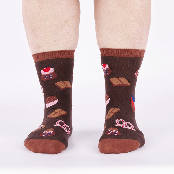 Sock It To Me Just Here For The Chocolate Crew Socks