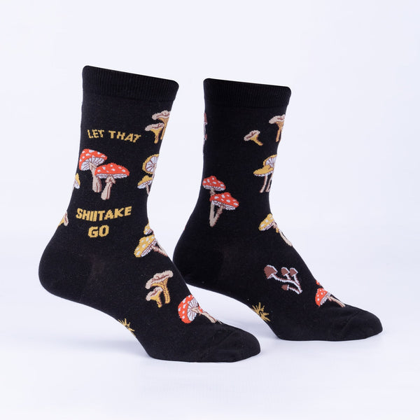 Sock It To Me Let That Shiitake Go Women's Crew Socks