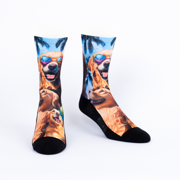 Sock It To Me Life Is Golden Performance Crew Socks