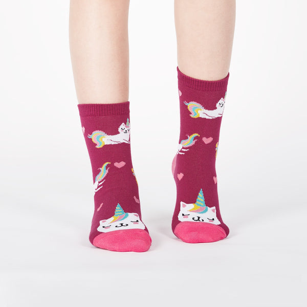 Sock It To Me Look At Me Meow Junior Crew Socks 3-Pack