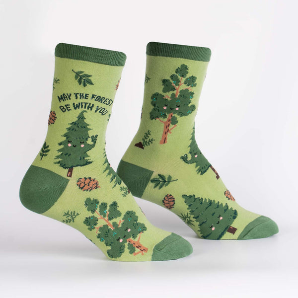 Sock It To Me May The Forest Be With You Women's Crew Socks