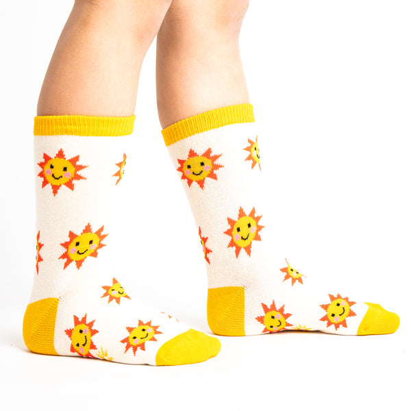 Sock It To Me Mellow Mushrooms Junior Crew Socks 3-Pack