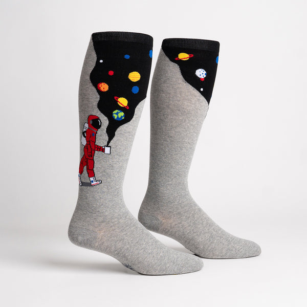 Sock It To Me Moon Walk In The Morning Stretch-It Knee High Socks