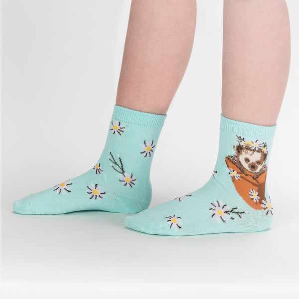 Sock It To Me My Dear Hedgehog Youth Crew Socks 3-Pack