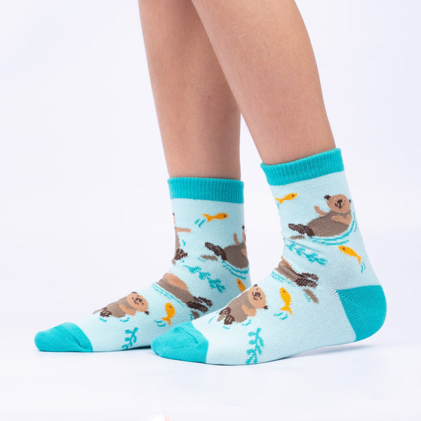 Sock It To Me My Otter Half Junior Crew Socks 3-Pack