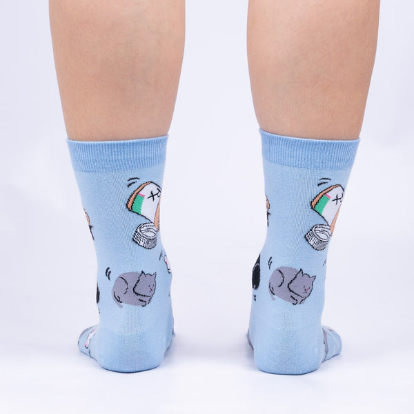 Sock It To Me Purr-scription For Happiness Crew Socks