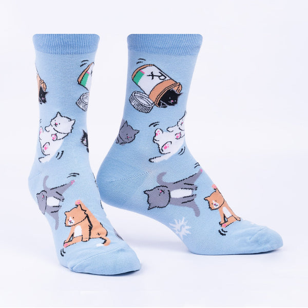 Sock It To Me Purr-scription For Happiness Crew Socks