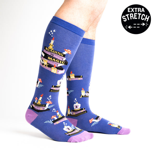 sock it to me Reading Is Magic Stretch-It Knee Highs