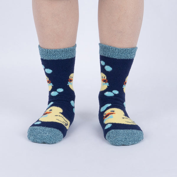 Sock It To Me Rubber Duckie You're The One Slipper Socks