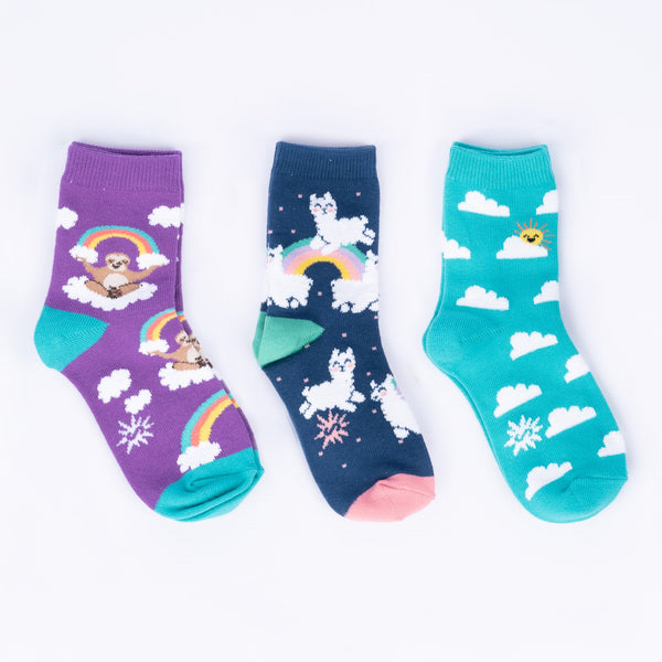 sock it to me Sloth Dreams Junior Crew Socks 3-Pack