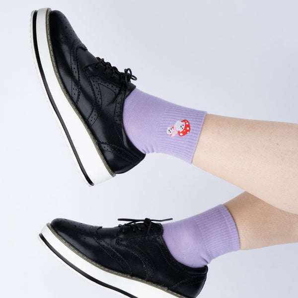 Sock It To Me So Mush Shroom In My Heart Quarter Socks