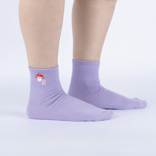 sock it to me So Mush Shroom in My Heart Quarter Socks