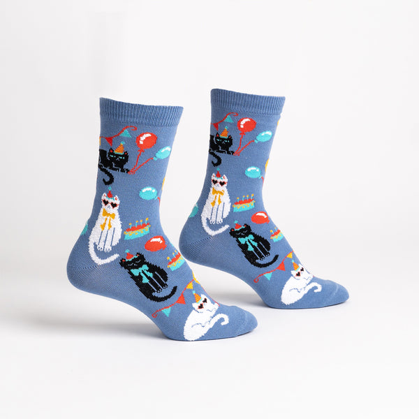Sock It To Me A Purr-fect Day Crew Socks