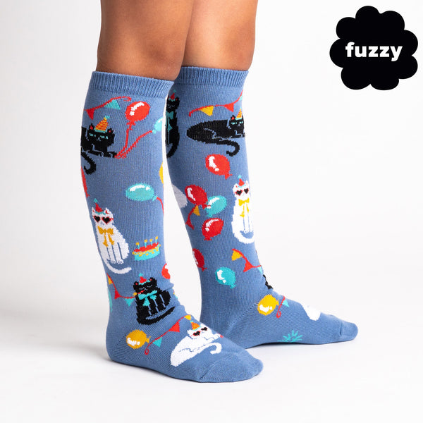 sock it to me A Purr-fect Day Junior Knee Socks