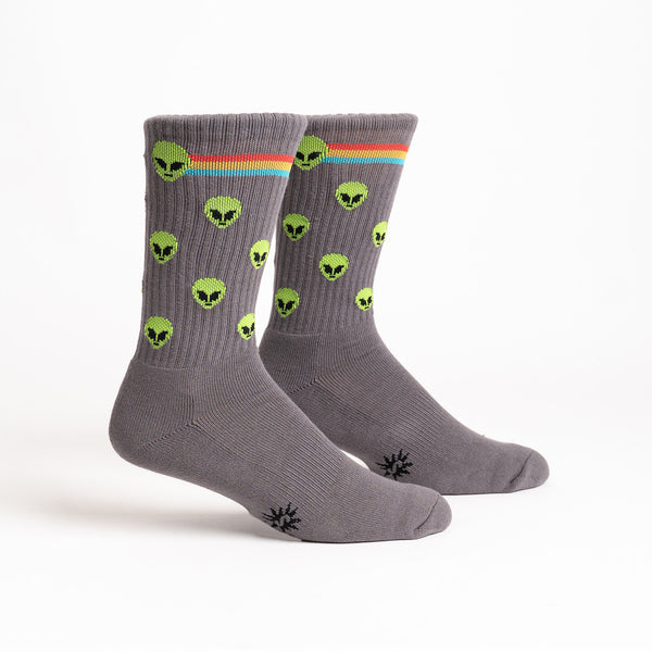 Sock It To Me Aliens Ribbed Crew Socks