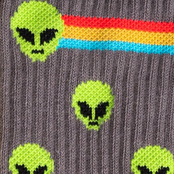 Sock It To Me Aliens Ribbed Crew Socks