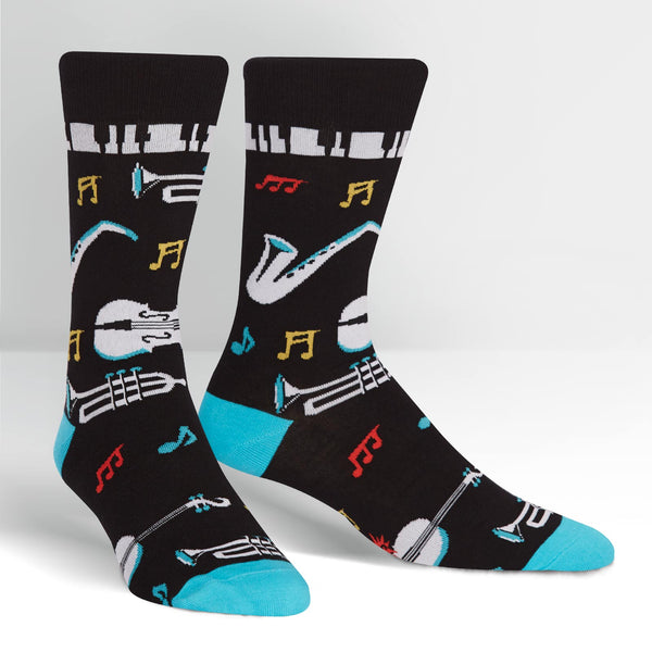Sock It To Me All That Jazz Men's Crew Socks