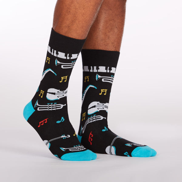 sock it to me All That Jazz Men's Crew Socks
