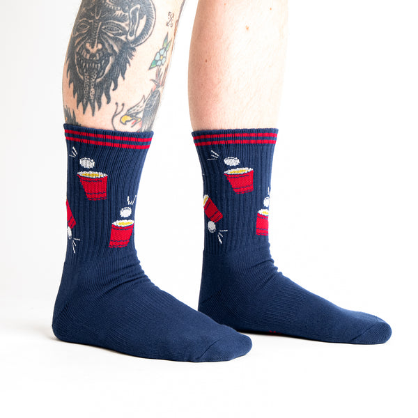 sock it to me America's Cup Ribbed Crew Socks