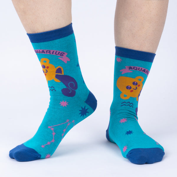 Sock It To Me Aquarius Greeting Card With Socks