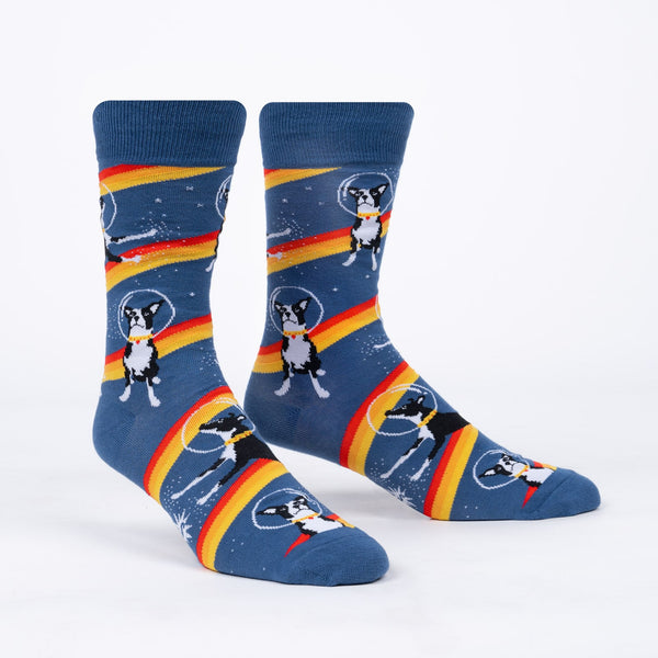 Sock It To Me Astro Puppy Crew Socks