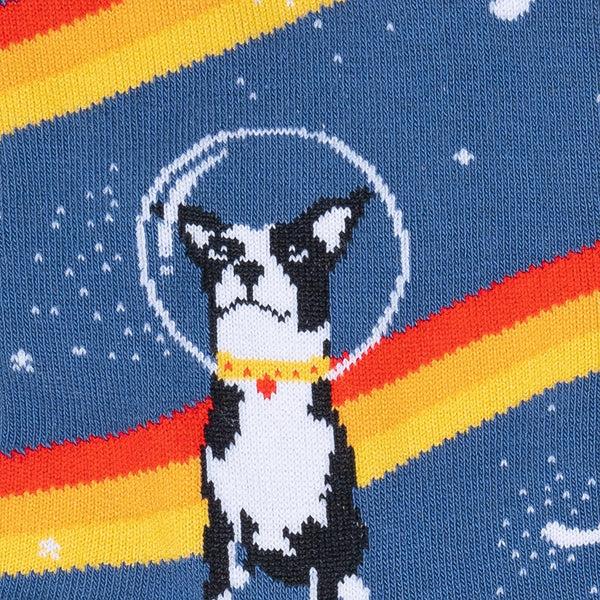 Sock It To Me Astro Puppy Crew Socks