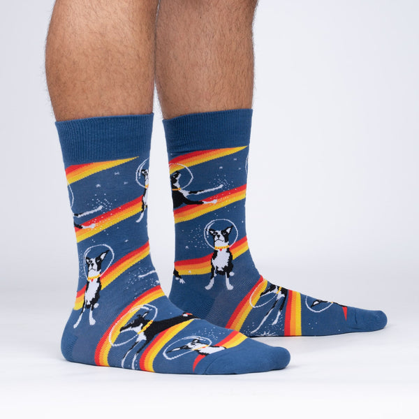 sock it to me Astro Puppy Crew Socks