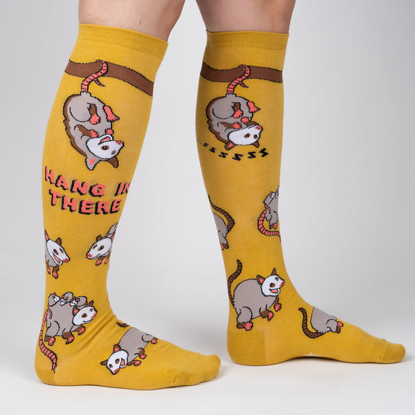 sock it to me Awesome Opossum Knee High Socks