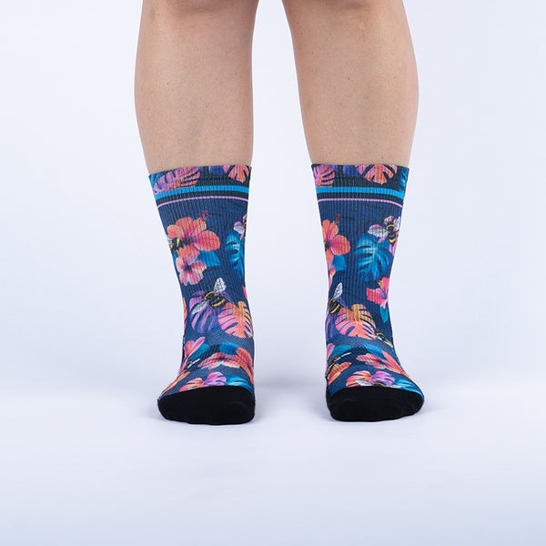 Sock It To Me Bee Bold Performance Crew Socks