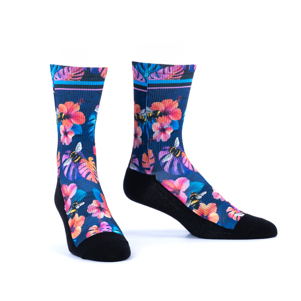 Sock It To Me Bee Bold Performance Crew Socks