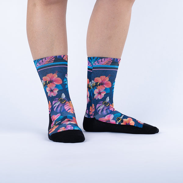 sock it to me Bee Bold Performance Crew Socks