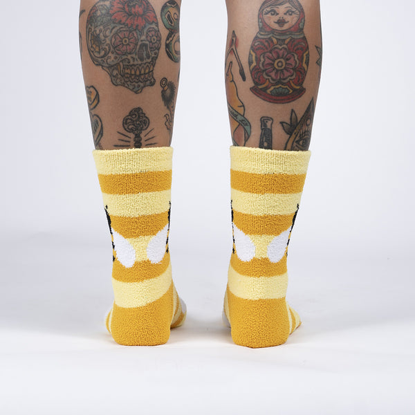 Sock It To Me Bee Cozy Slipper Socks