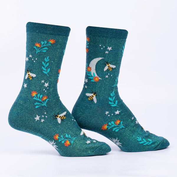 Sock It To Me Bee Dazzling Crew Socks