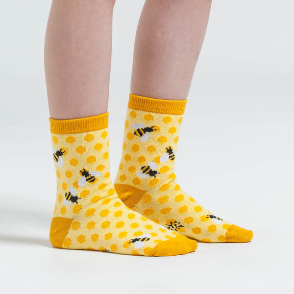 Sock It To Me Bee's Knees Junior Crew Socks 3-Pack