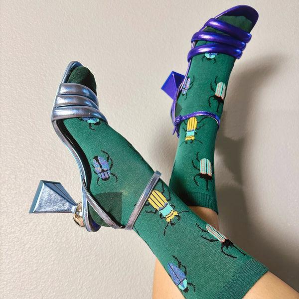 Sock It To Me Beetle-Mania Women's Crew Socks