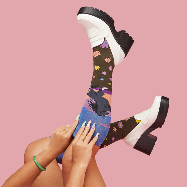 Sock It To Me Black Beauty Knee High Socks